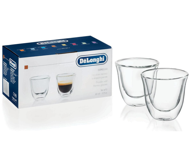 DELONGHI Zestaw 2 szklanek termicznych do espresso 90 ml - 309935 - zdjęcie 2